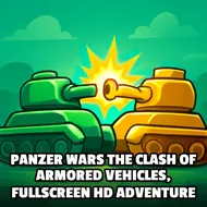 Panzer Wars The Clash Of Armored Vehicles, Fullscreen HD Adventure - Iron Desert game